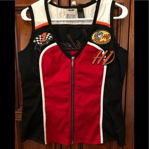 Women’s Harley Davidson zip up vest
